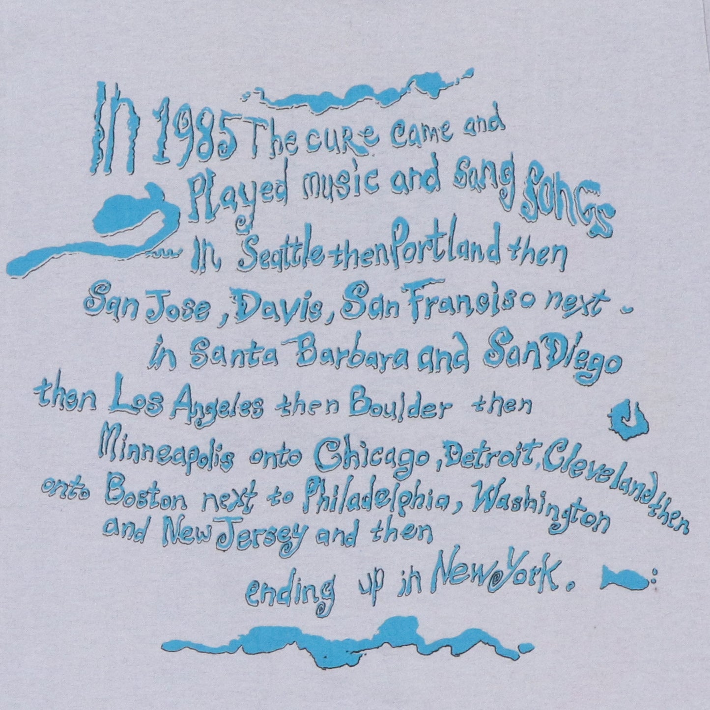 1985 The Cure Octopus Shirt