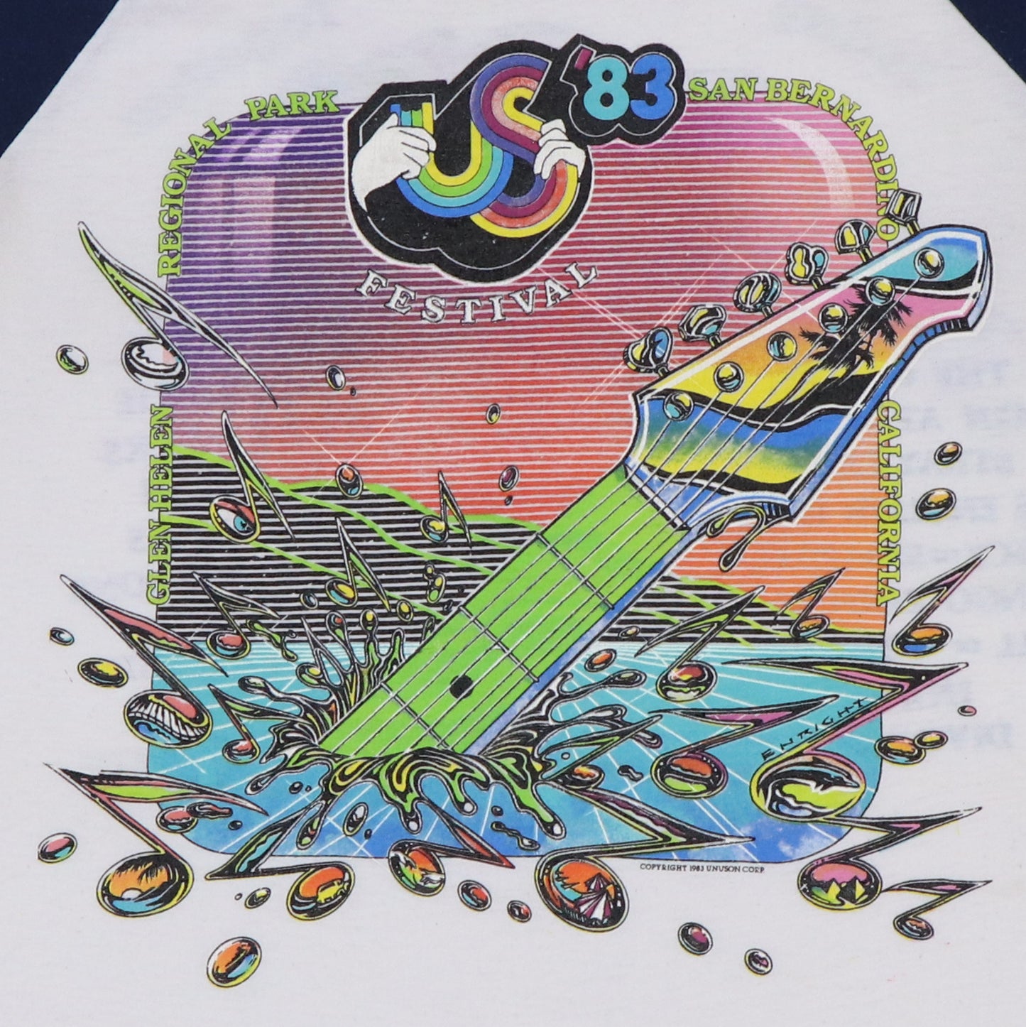 1983 Us Festival Concert Jersey Shirt