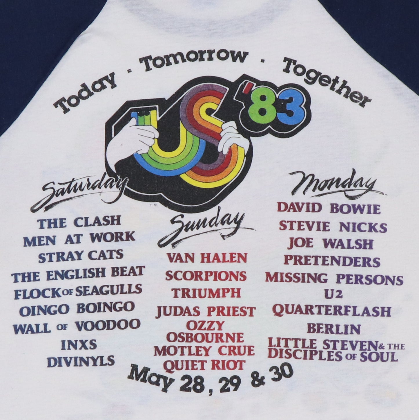 1983 Us Festival Concert Jersey Shirt