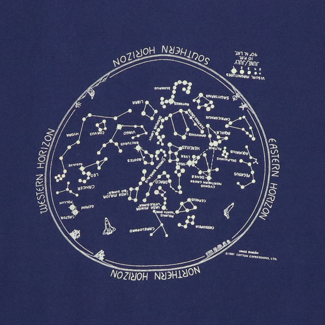 1987 Constellation Chart Map Shirt