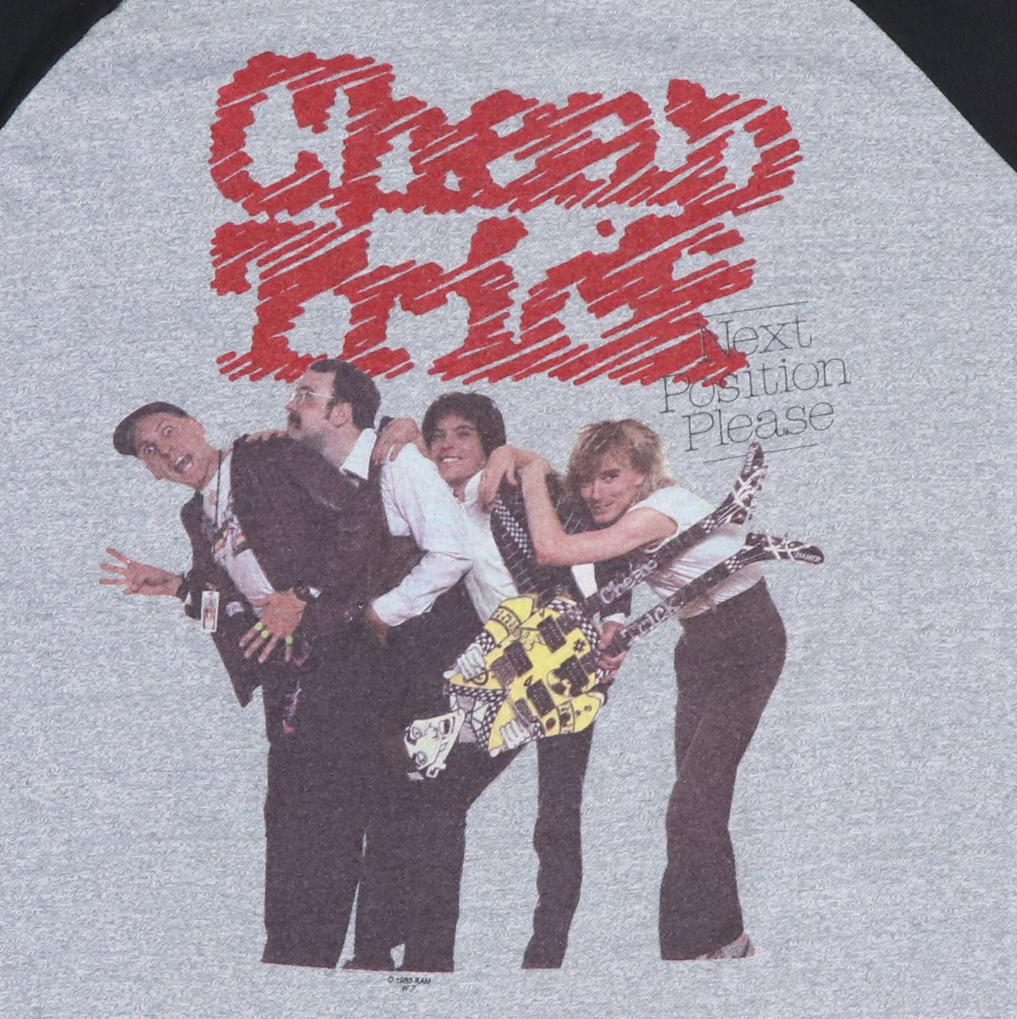 1983 Cheap Trick Next Position Please Tour Jersey Shrit