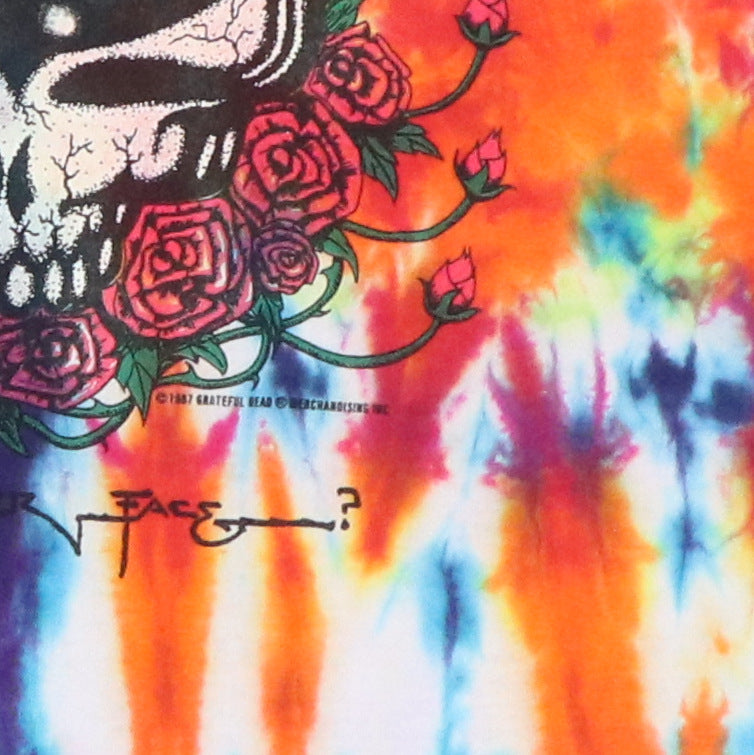 1987 Grateful Dead Space Your Face Tie Dye Shirt