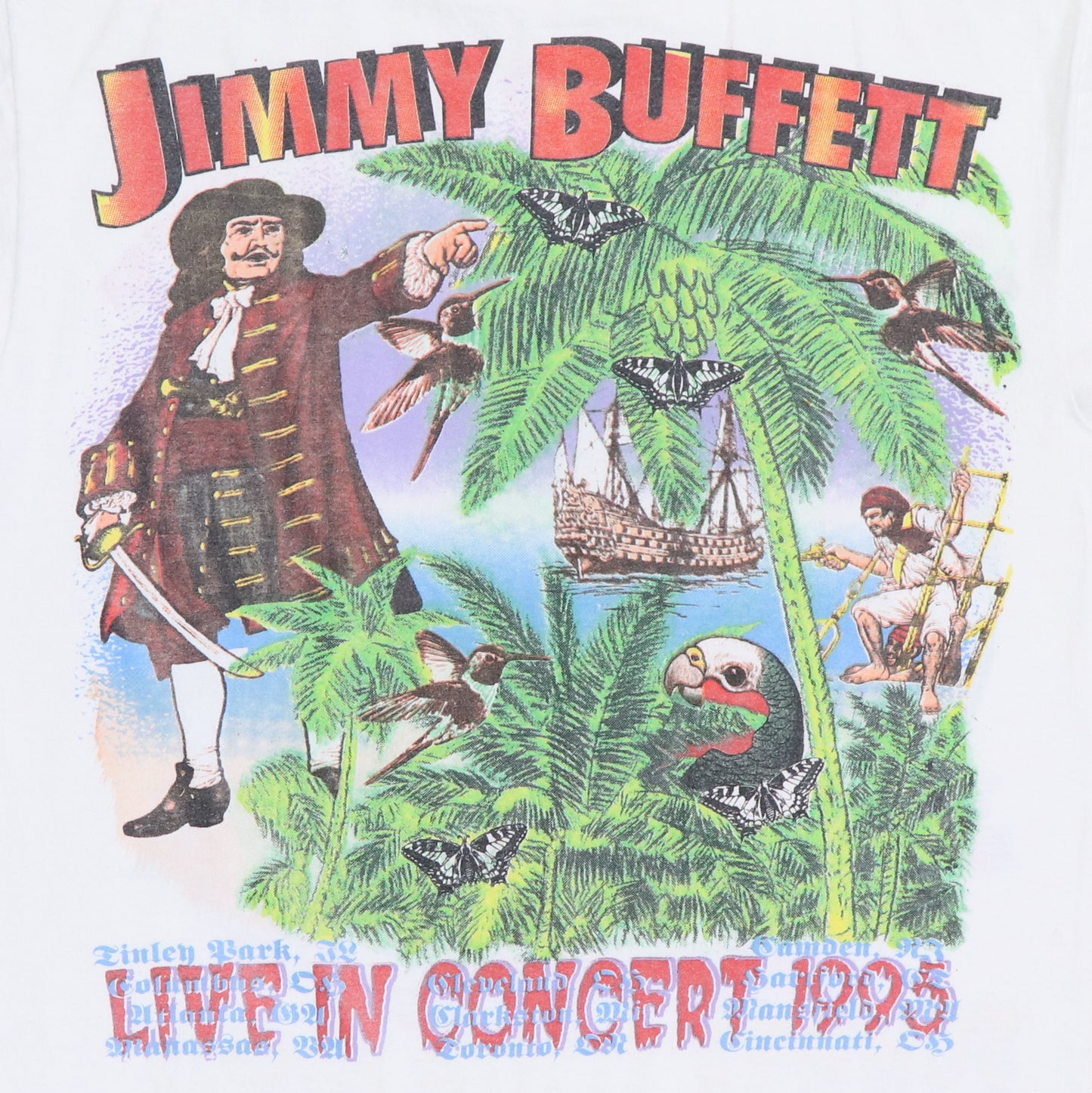 1995 Jimmy Buffett Margaritaville Tour Shirt