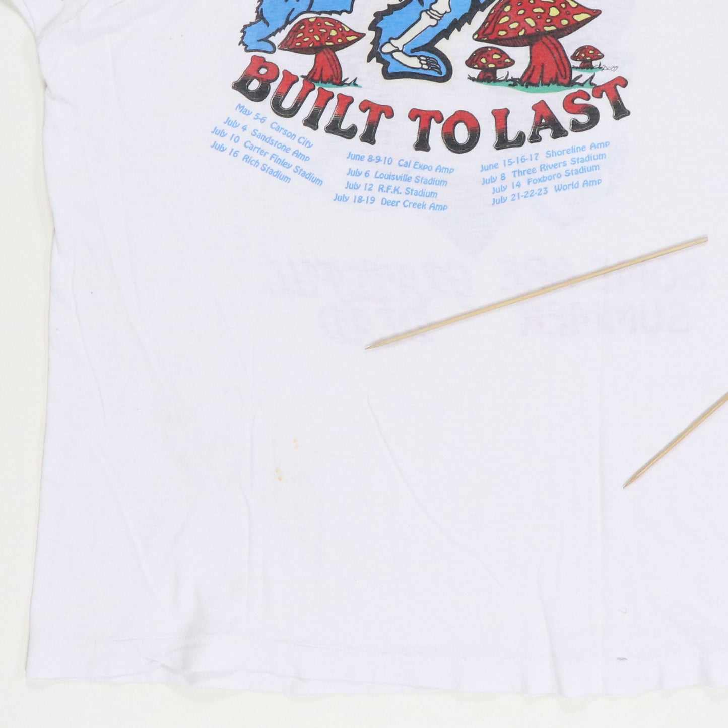 1990 Grateful Dead Built To Last Tour Shirt