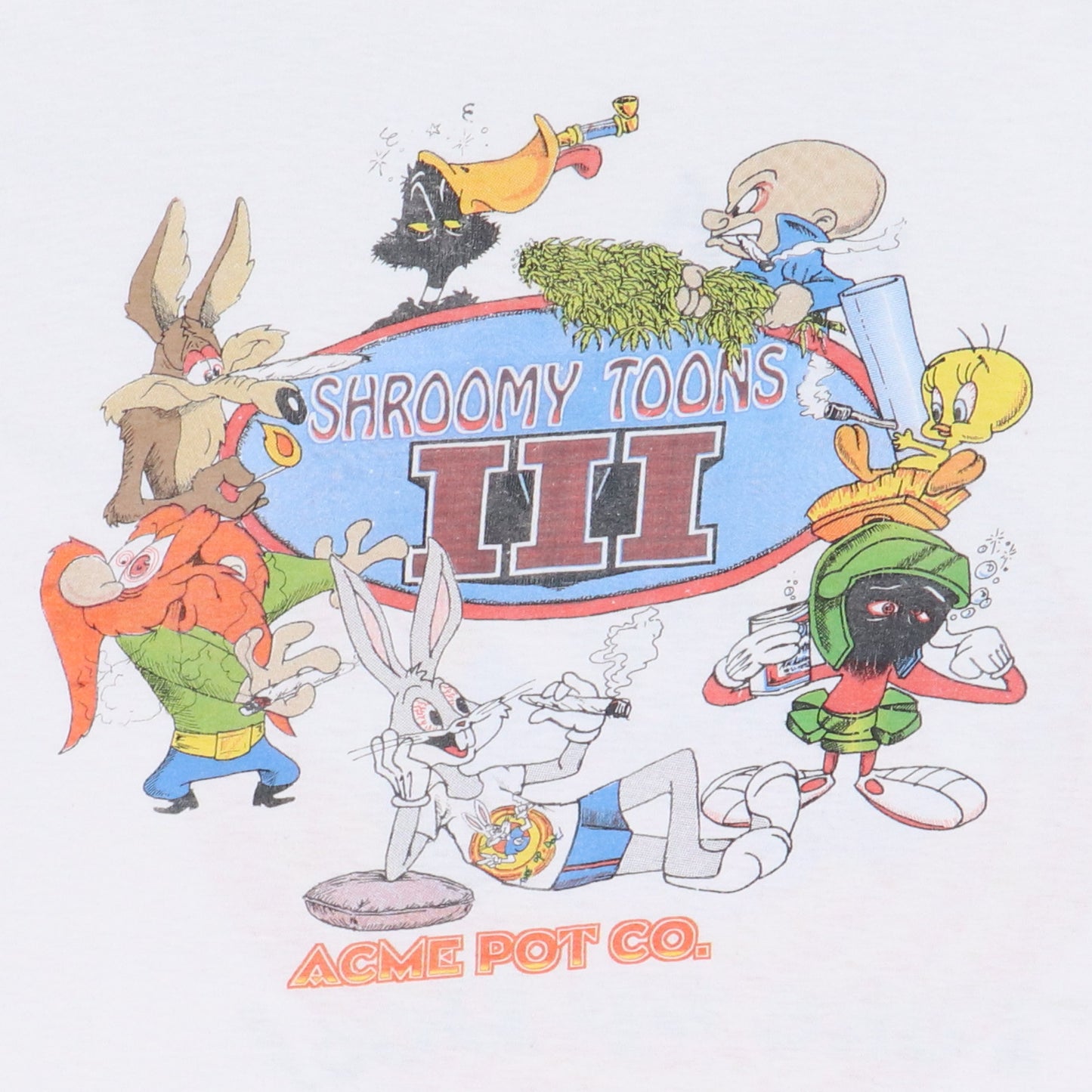1990s Shroomy Tunes Toke Up Doc Shirt
