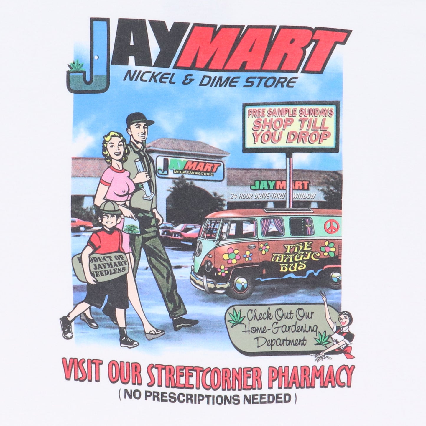 1990s Jay Mart Dog Eat Dog Shirt Detail