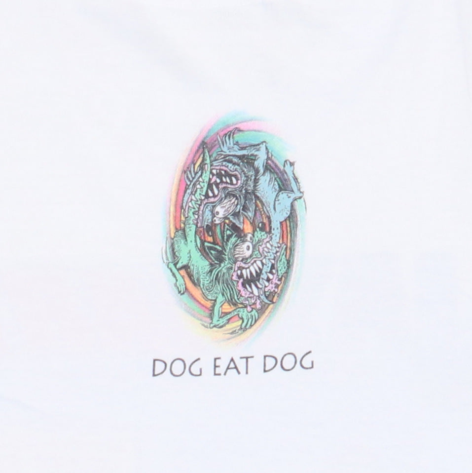 1990s Jay Mart Dog Eat Dog Shirt Detail