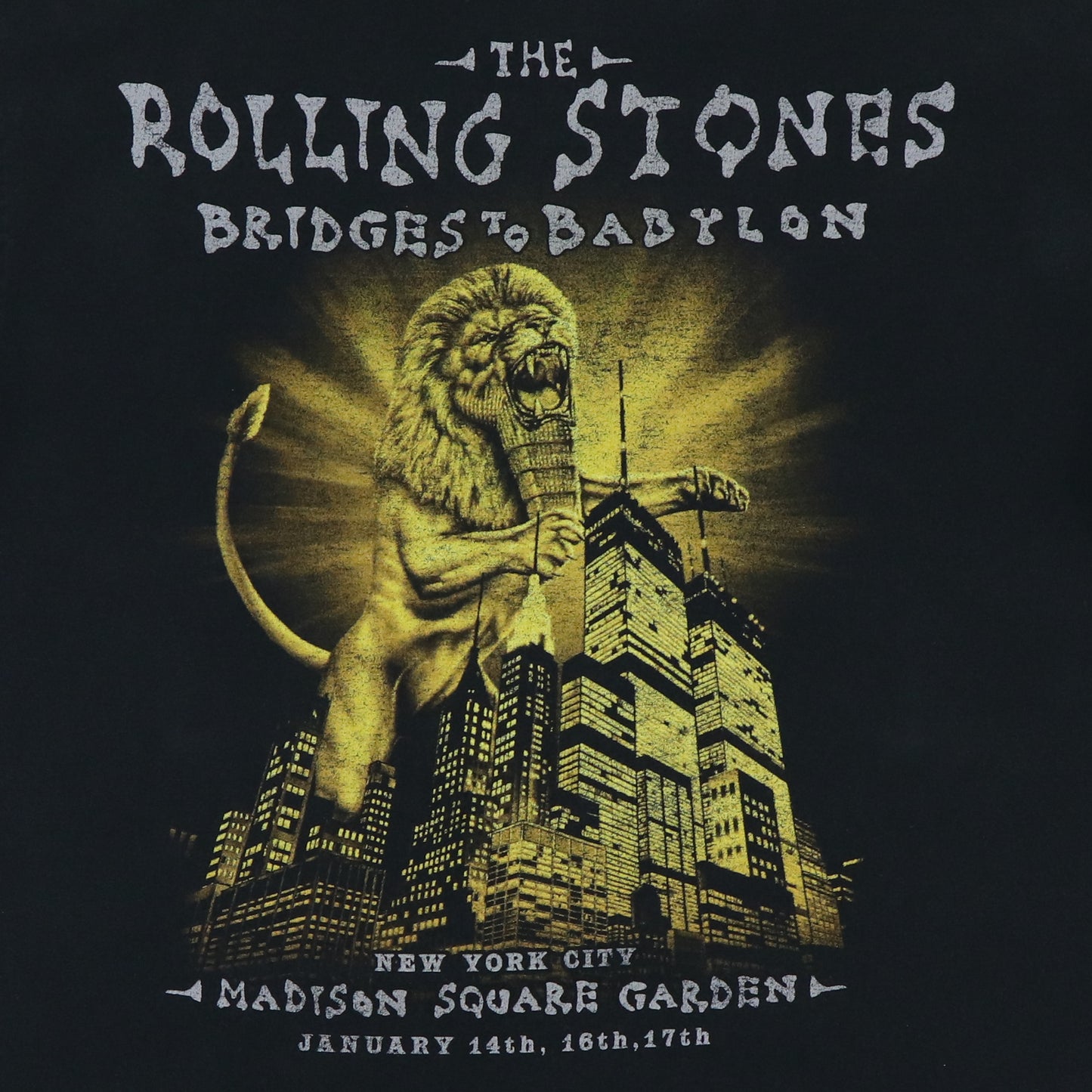 1997 Rolling Stones Bridges To Babylon Tour Shirt