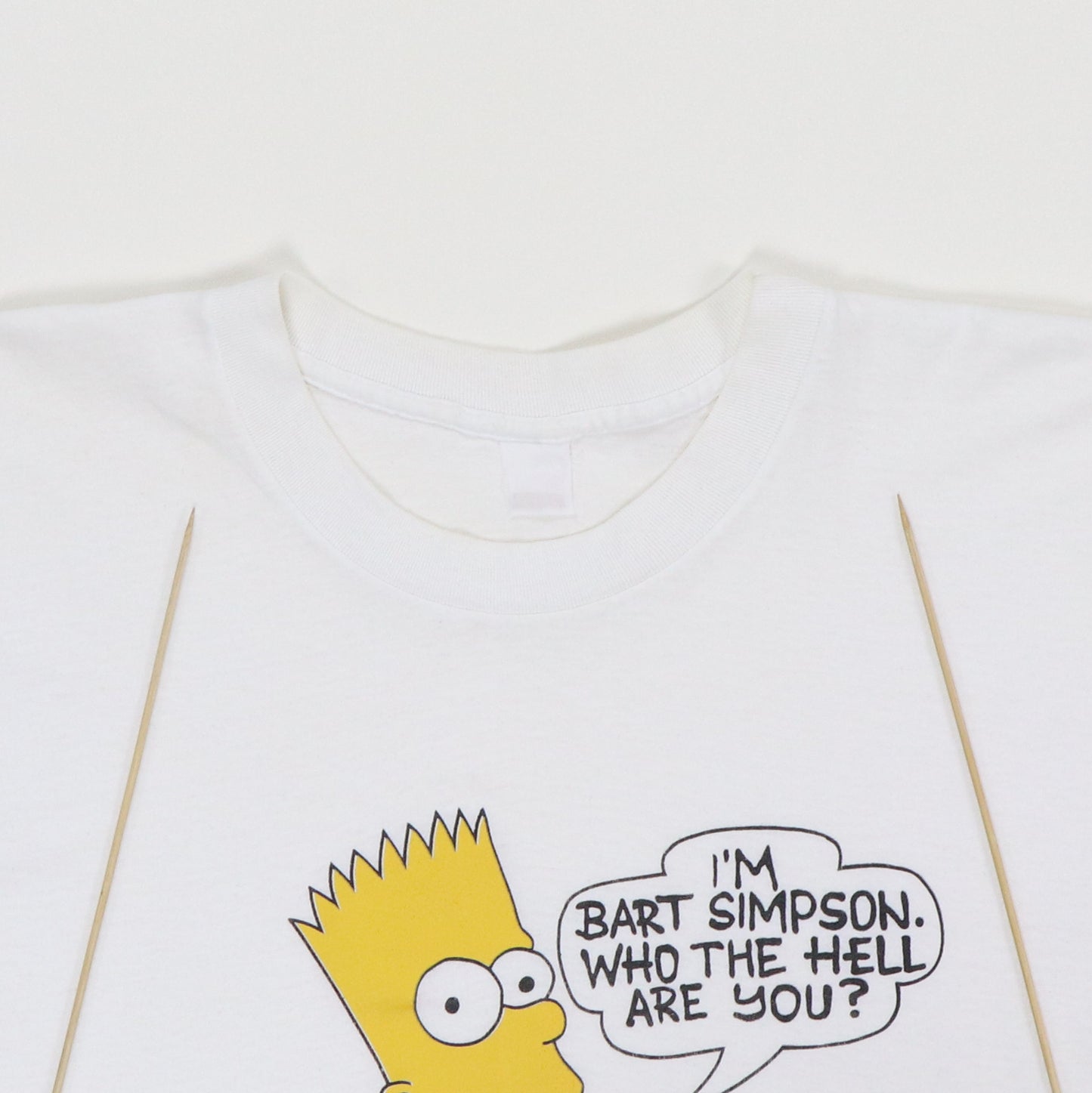 1990s I'm Bart Simpson Who The Hell Are You Shirt Detail