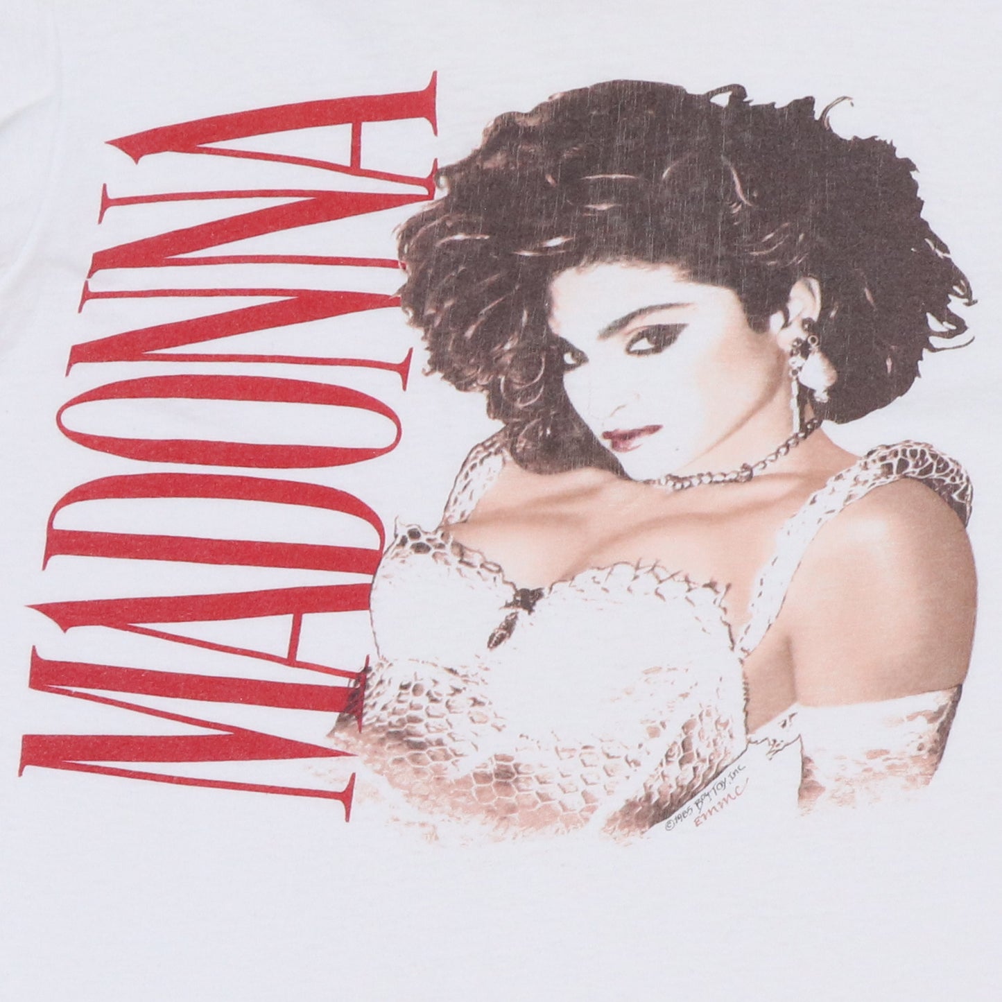1985 Madonna Like A Virgin Shirt Detail