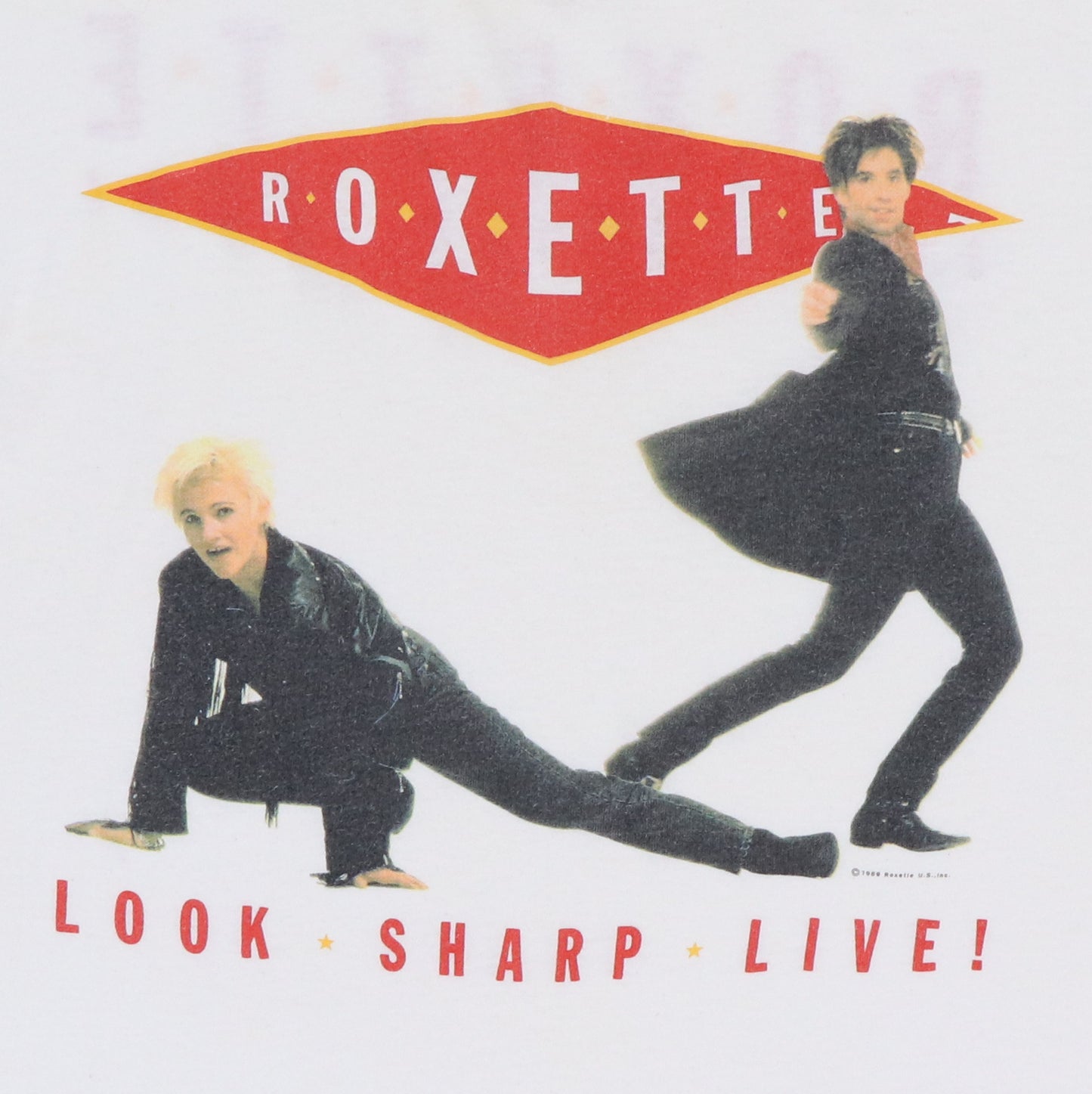 1989 Roxette Look Sharp Live Tour Shirt