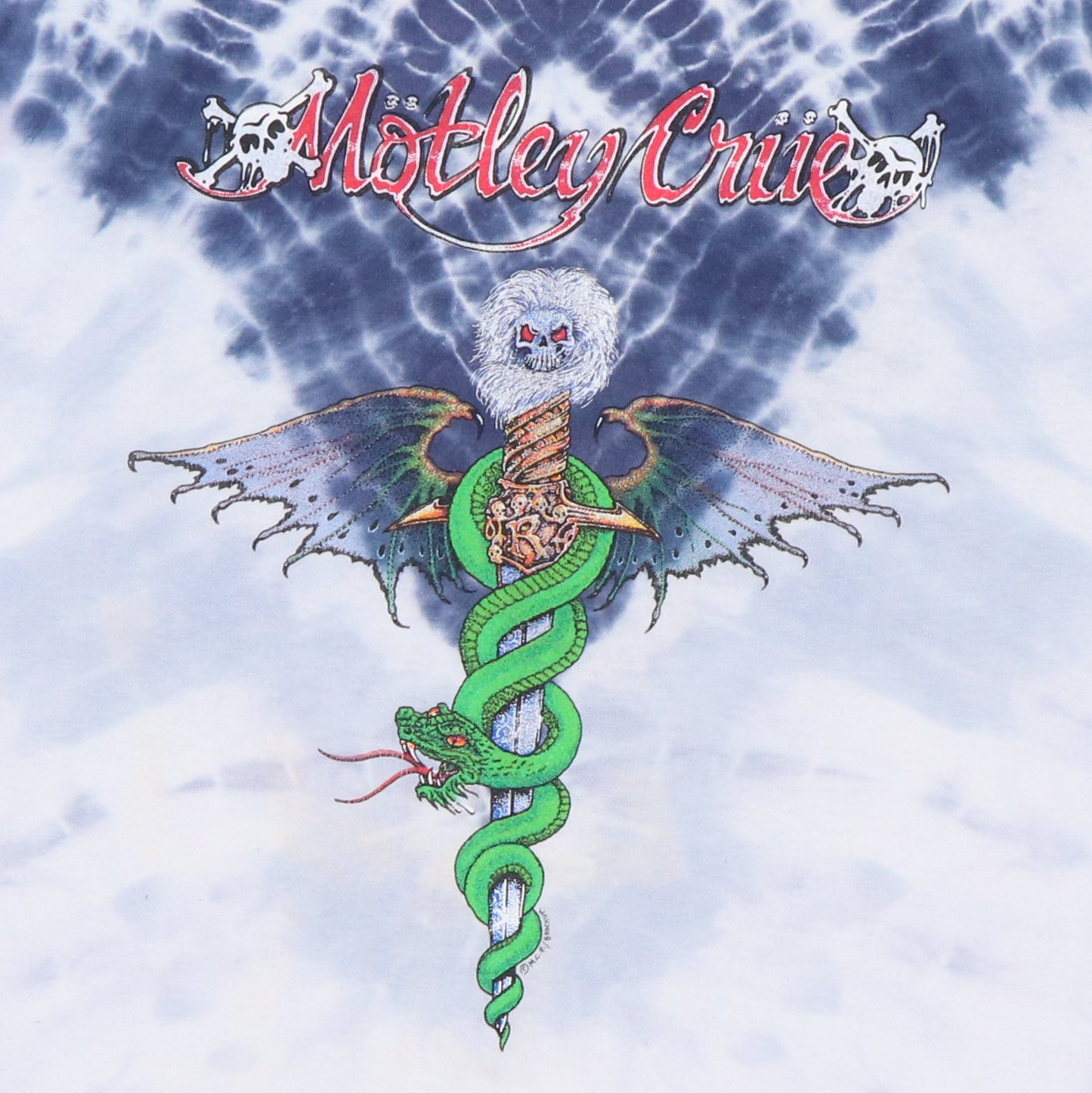 1980s Motley Crue Symmetria Tie Dye Shirt