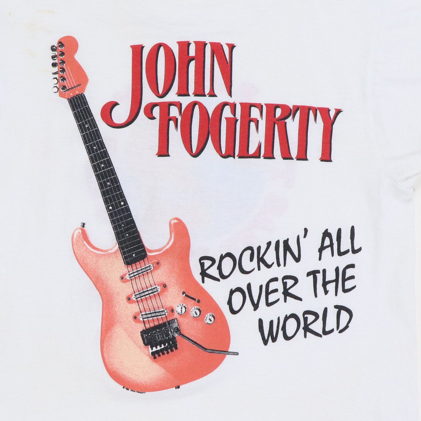 1986 John Fogerty Rockin All Over The World Tour Shirt