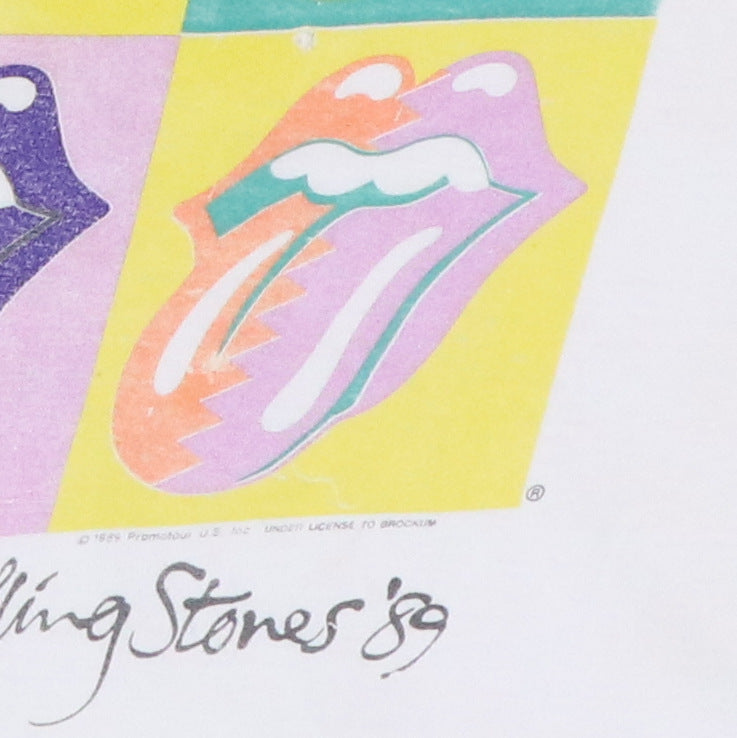 1989 Rolling Stones Steel Wheels Warhol Tour Shirt