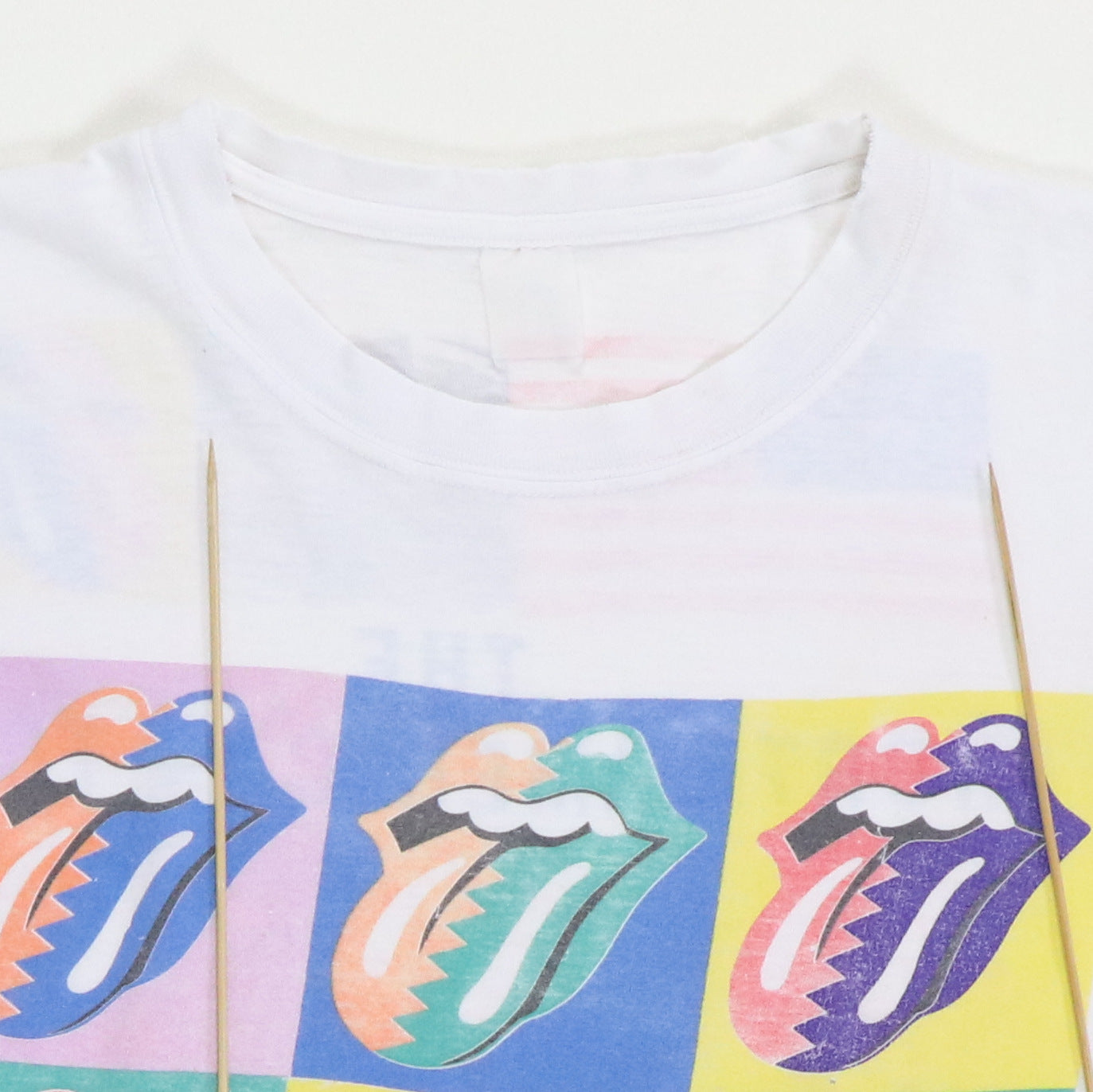 1989 Rolling Stones Steel Wheels Warhol Tour Shirt