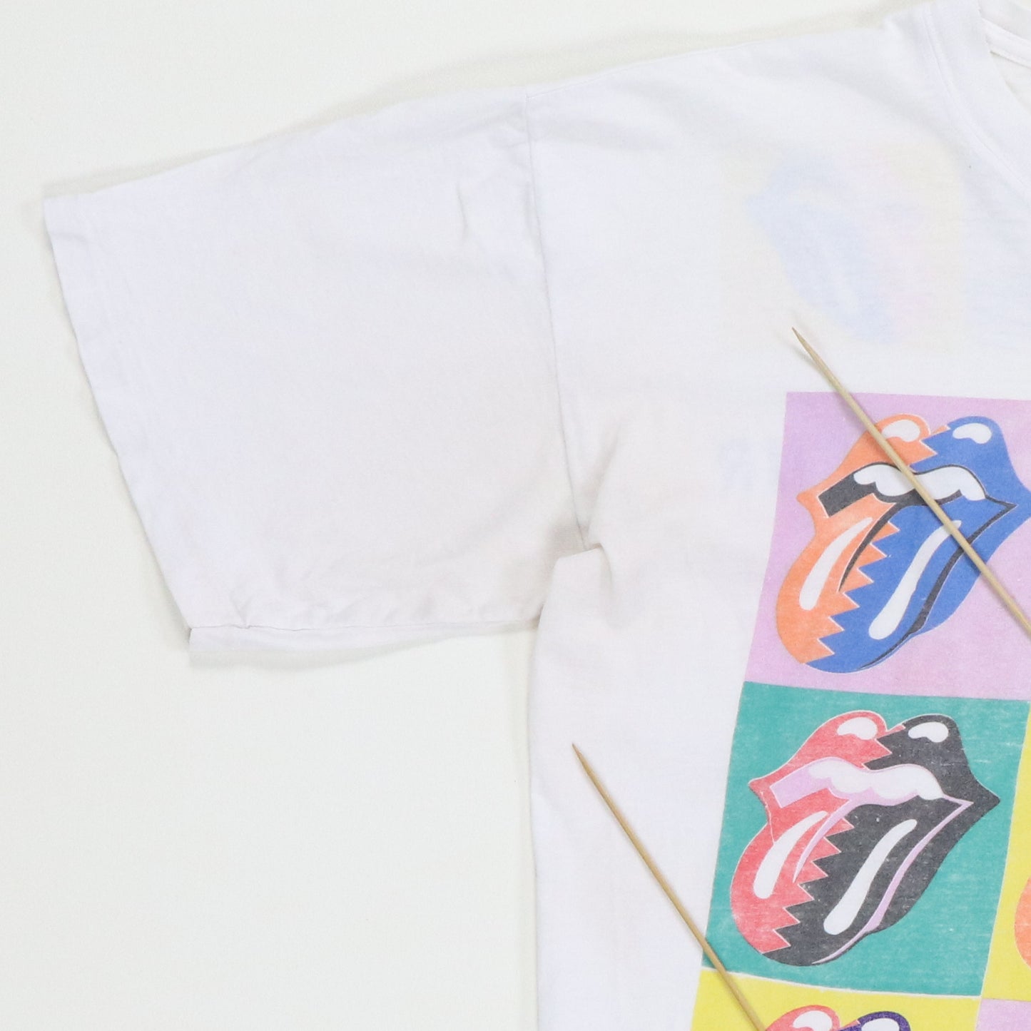 1989 Rolling Stones Steel Wheels Warhol Tour Shirt