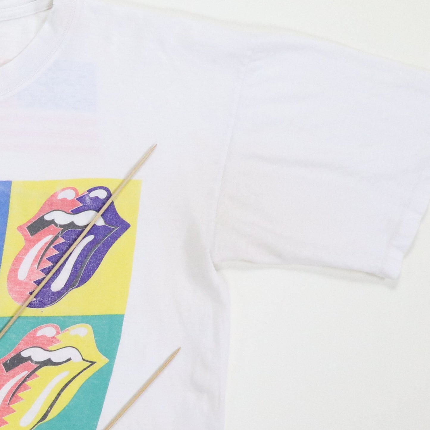 1989 Rolling Stones Steel Wheels Warhol Tour Shirt