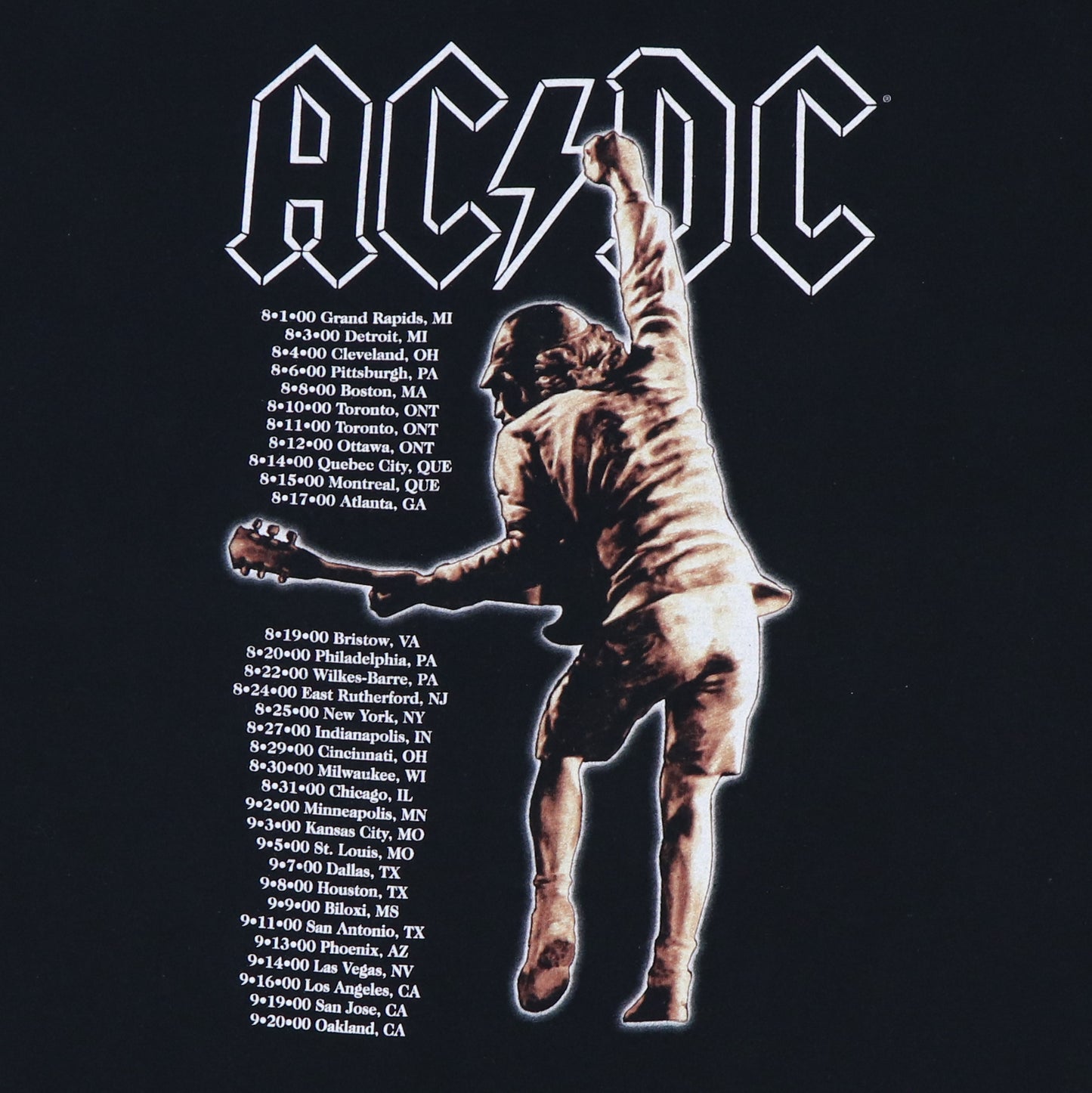 2000 ACDC Stiff Upper Lip Tour Shirt