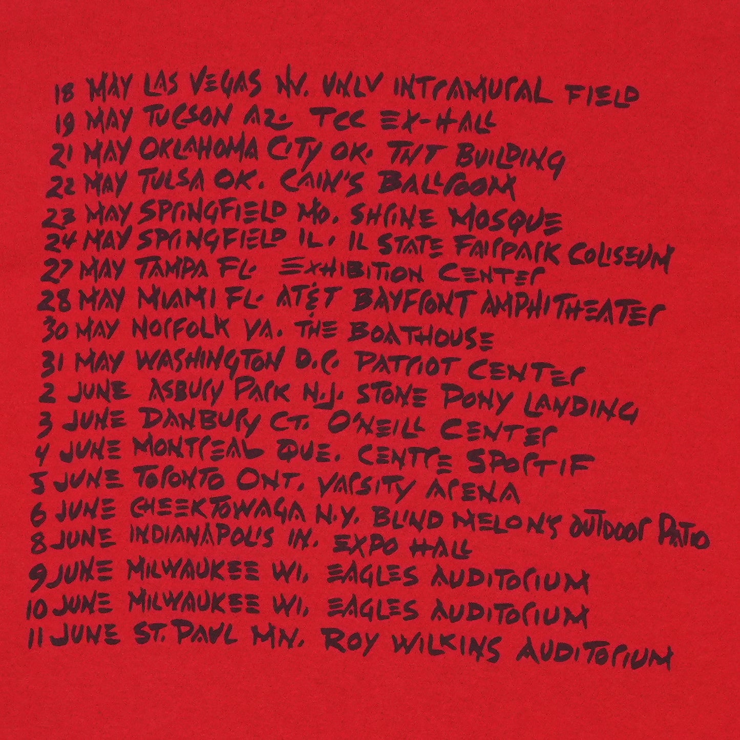 1995 The Offspring Smash Tour Shirt