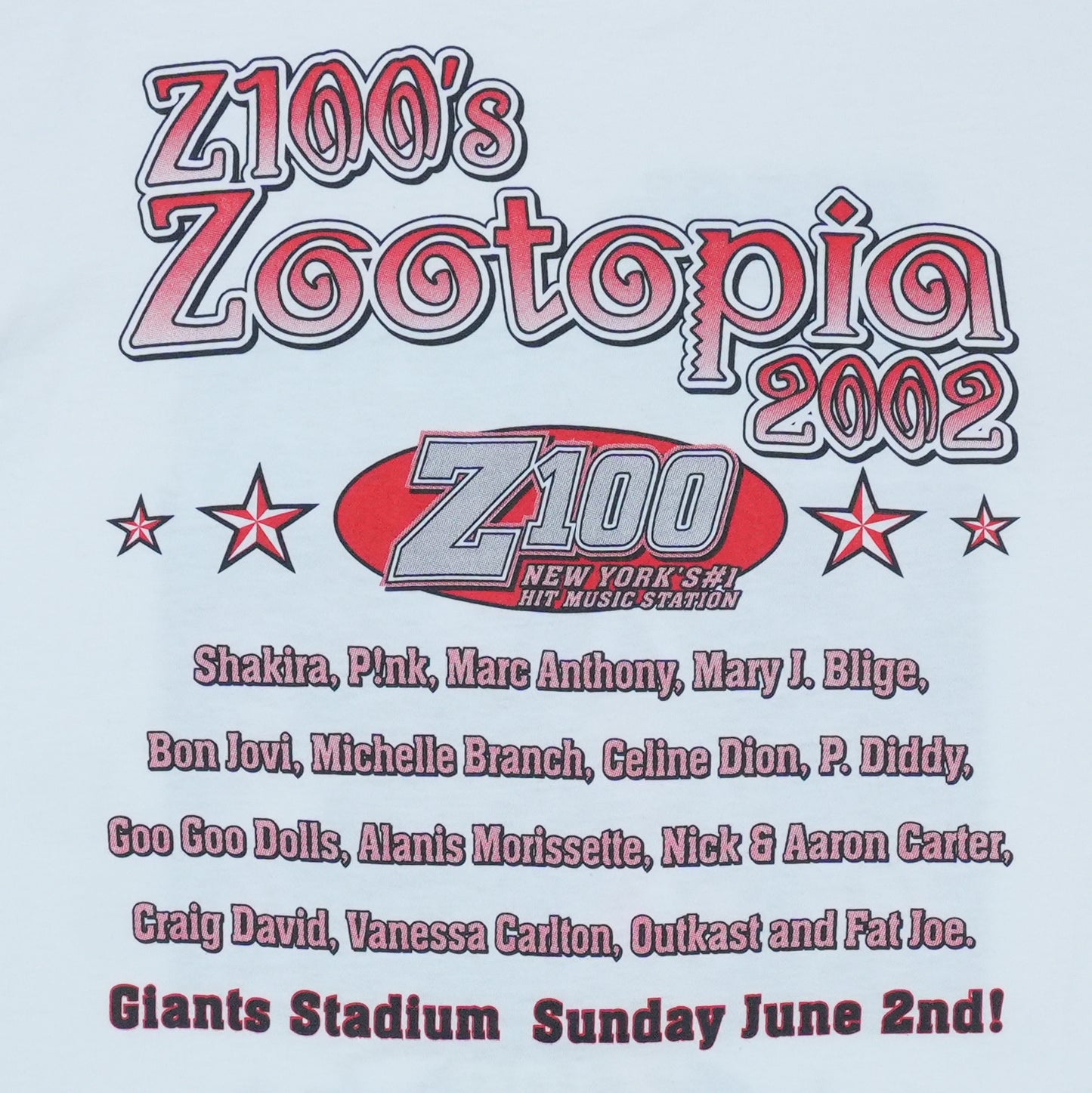 2002 Zootopia Music Festival Shirt