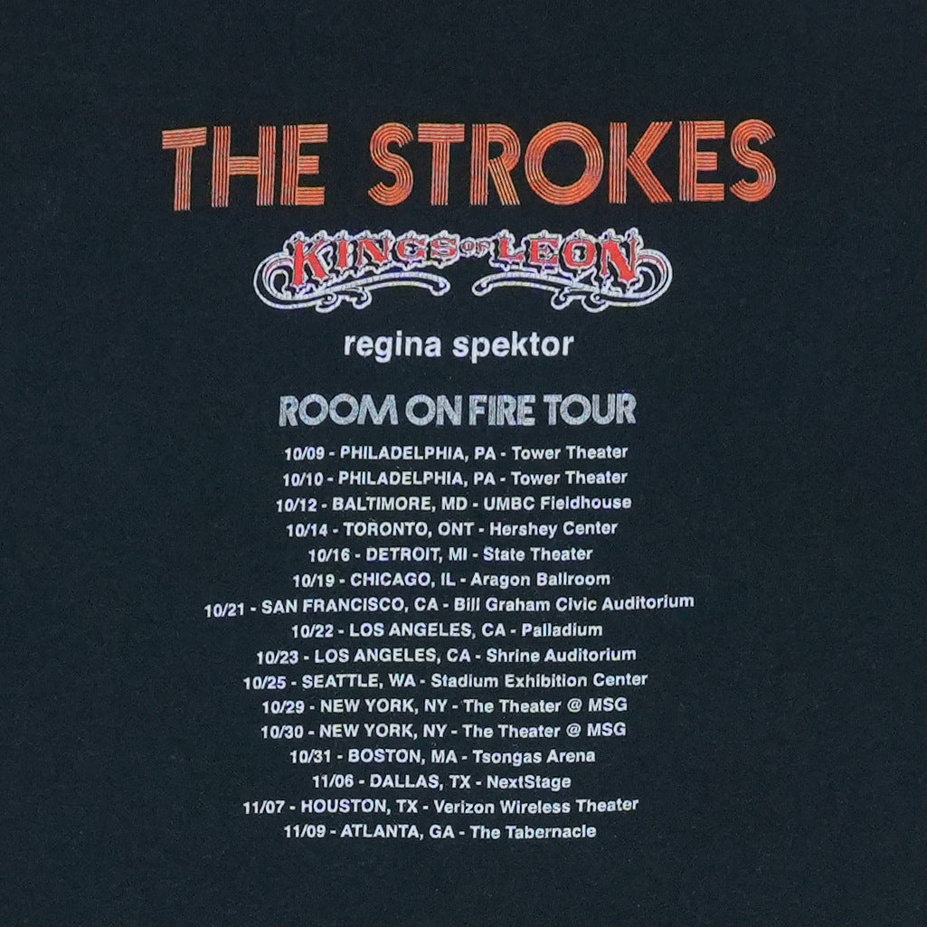 2003 The Strokes Room On Fire Tour Shirt