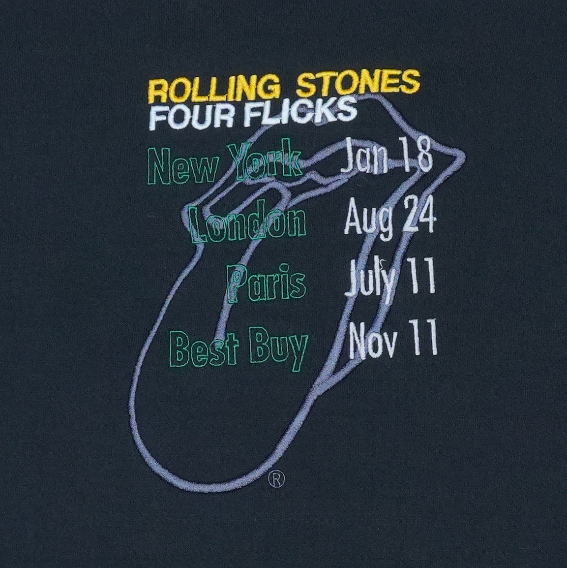 2003 Rolling Stones Four Flicks Tour Hoodie
