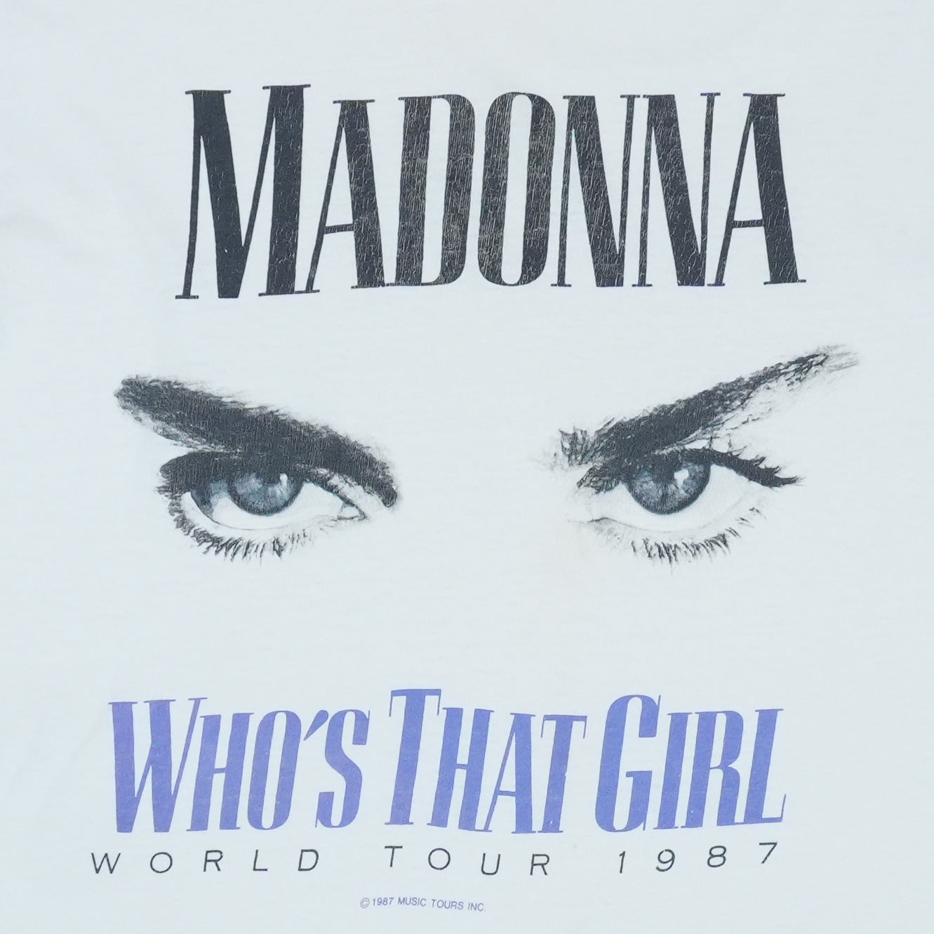 1987 Madonna Who's That Girl Tour Shirt