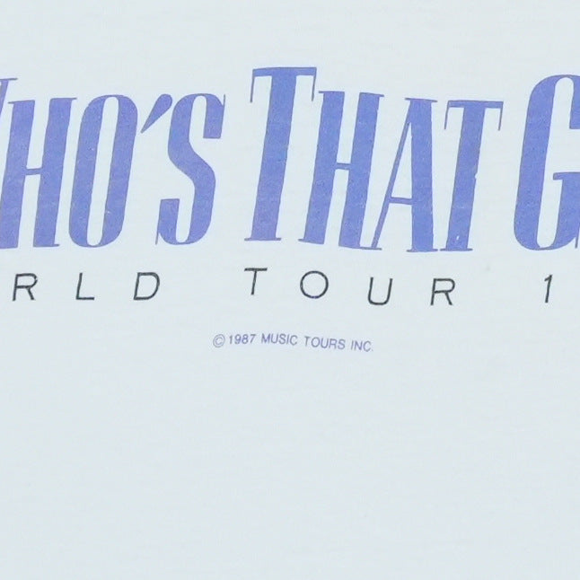 1987 Madonna Who's That Girl Tour Shirt