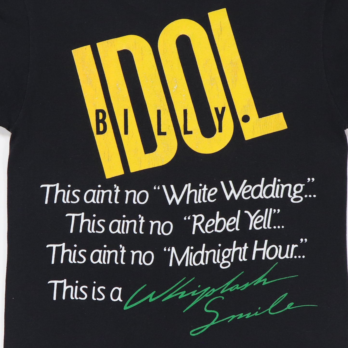 1986 Billy Idol Whiplash Smile Shirt