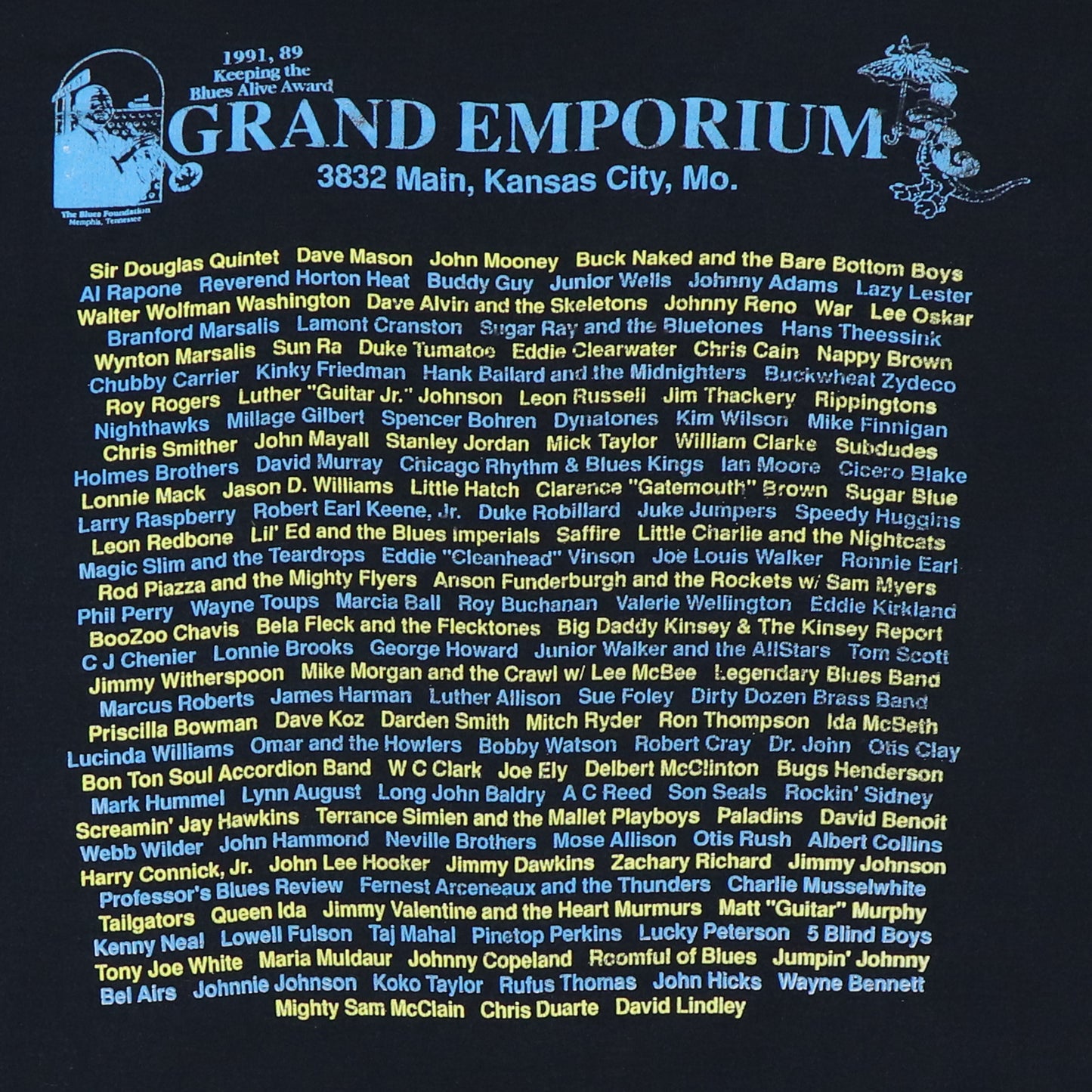 1991 Grand Emporium Kansas City Shirt
