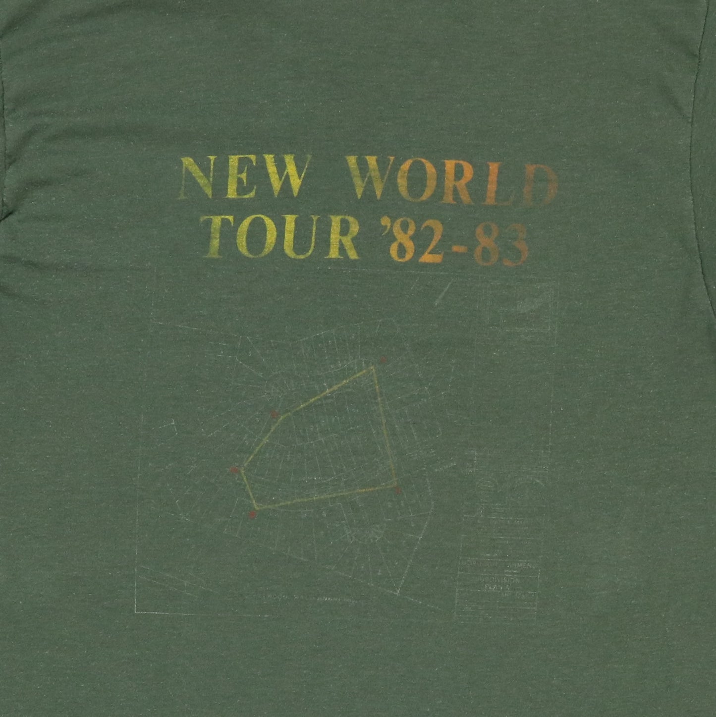 1982 Rush Signals New World Tour Shirt