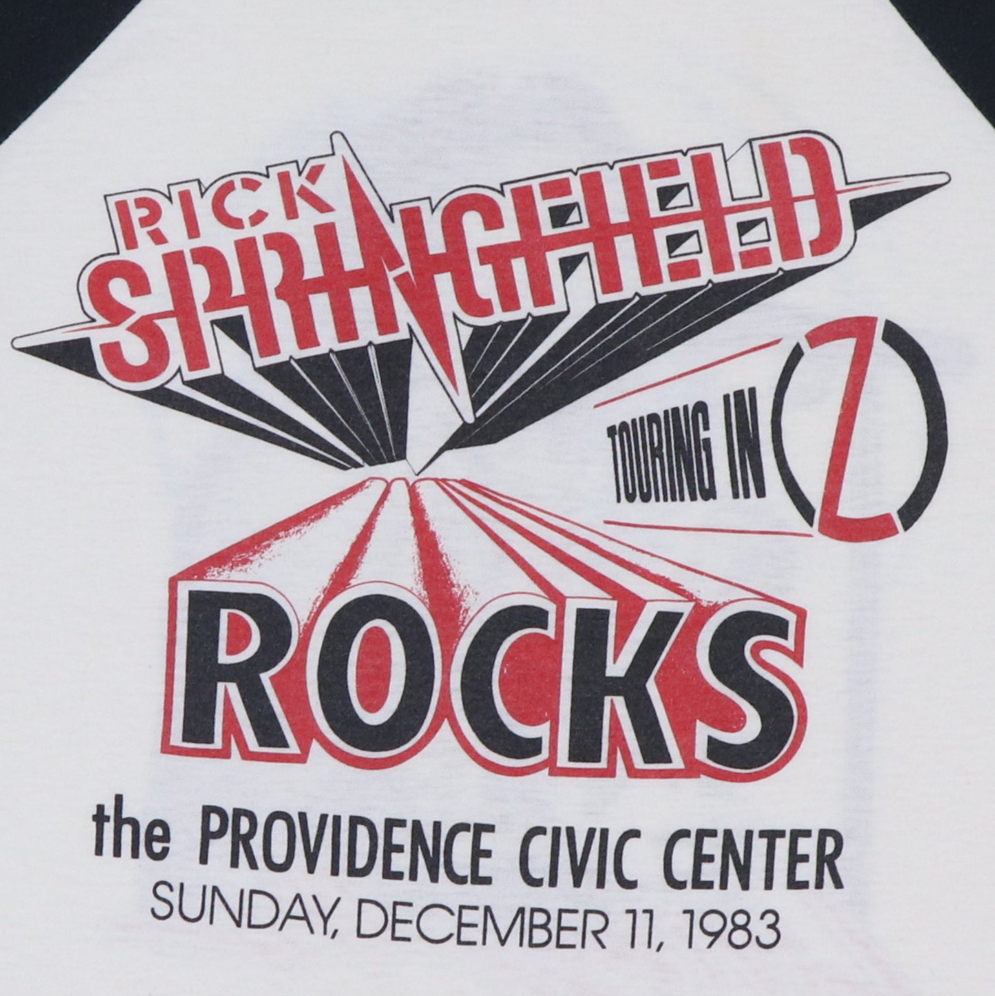 1983 Rick Springfield Living In Oz Tour Jersey Shirt
