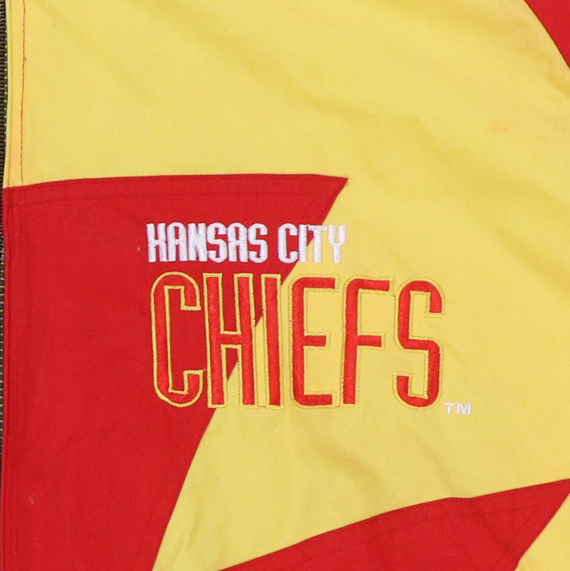 1990s Kansas City Chiefs Proline Shark Jacket Detail