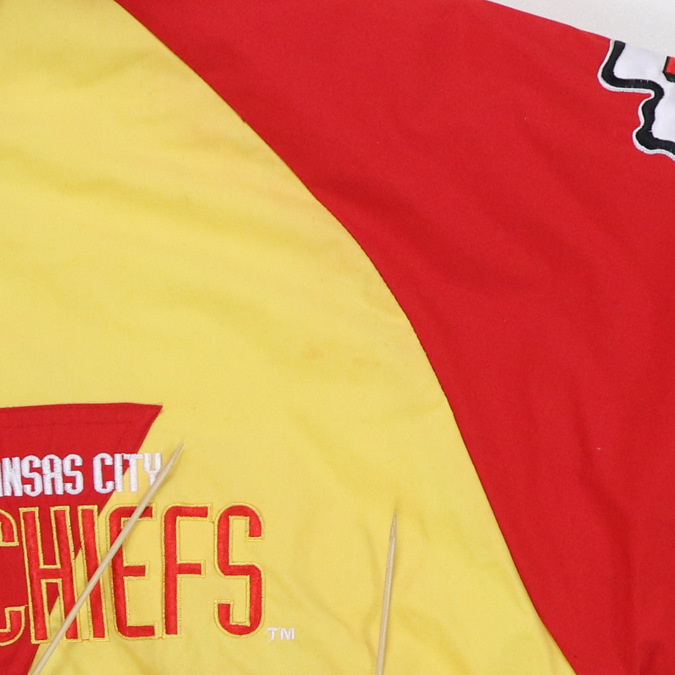 1990s Kansas City Chiefs Proline Shark Jacket Detail