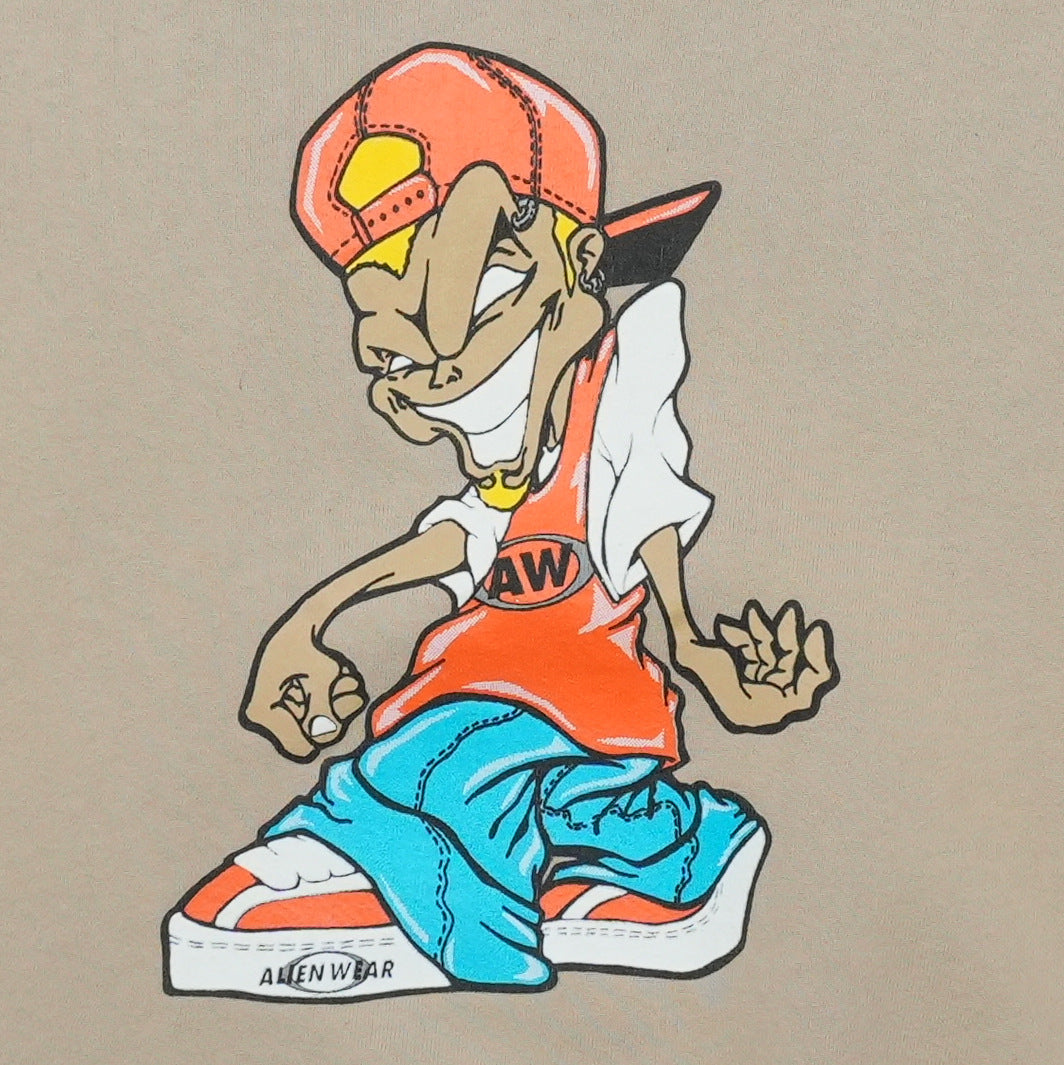 1990s Hip Hop Cartoon Sweatshirt Front Graphic