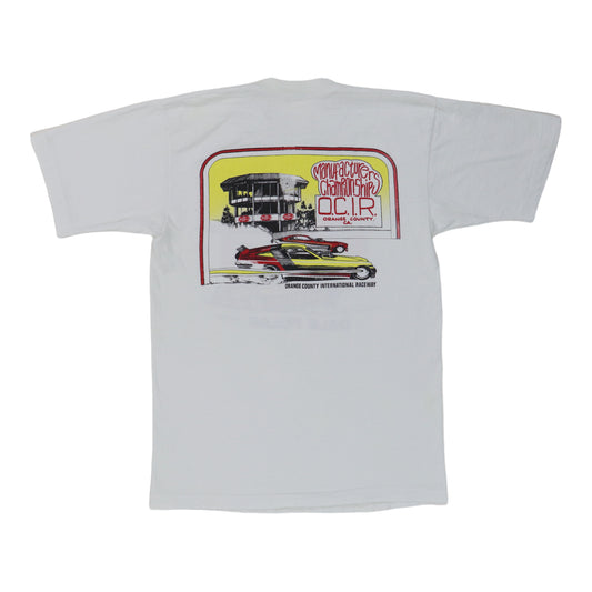 1970s Dale Pulde War Eagle Orange County International Raceway Shirt Back