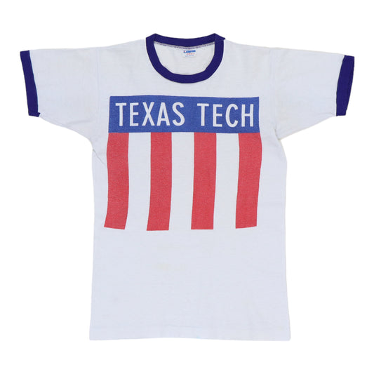 1970s Texas Tech Champion Blue Bar Shirt