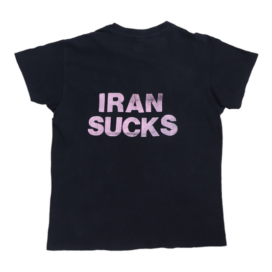 1970s Twisted Sister Iran Sucks Shirt Back