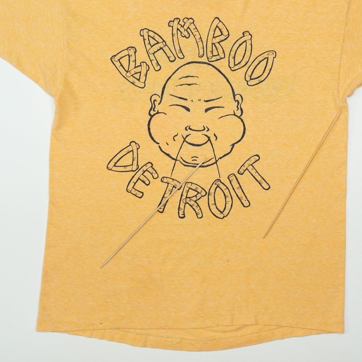 1970s Bamboo Productions Detroit Buddha Ringer Shirt