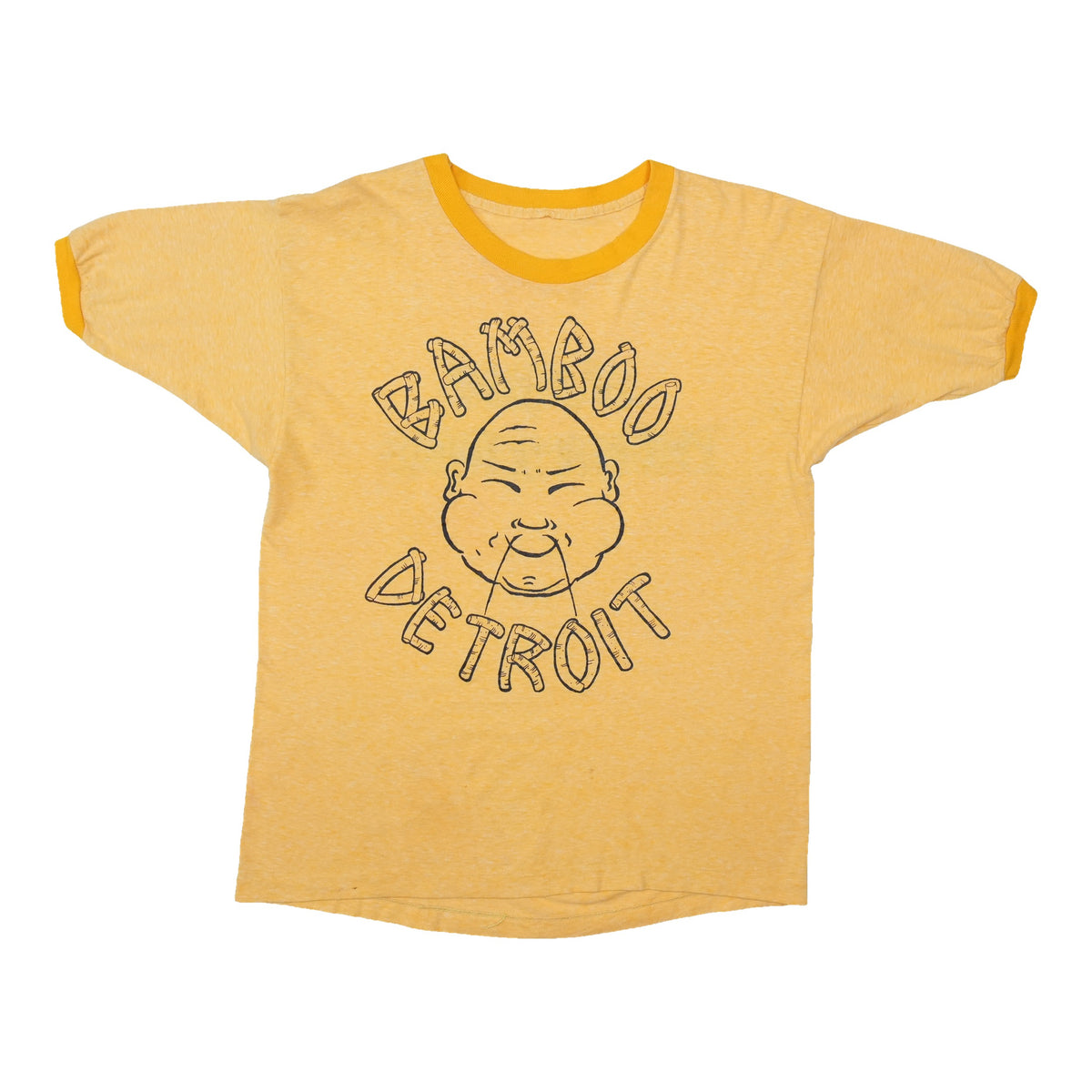 1970s Bamboo Productions Detroit Buddha Ringer Shirt