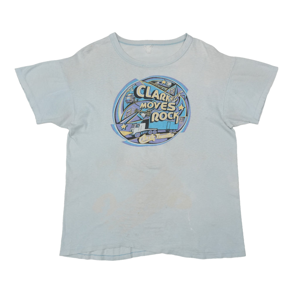 1970s Clark Transfer Clark Moves Rock Shirt