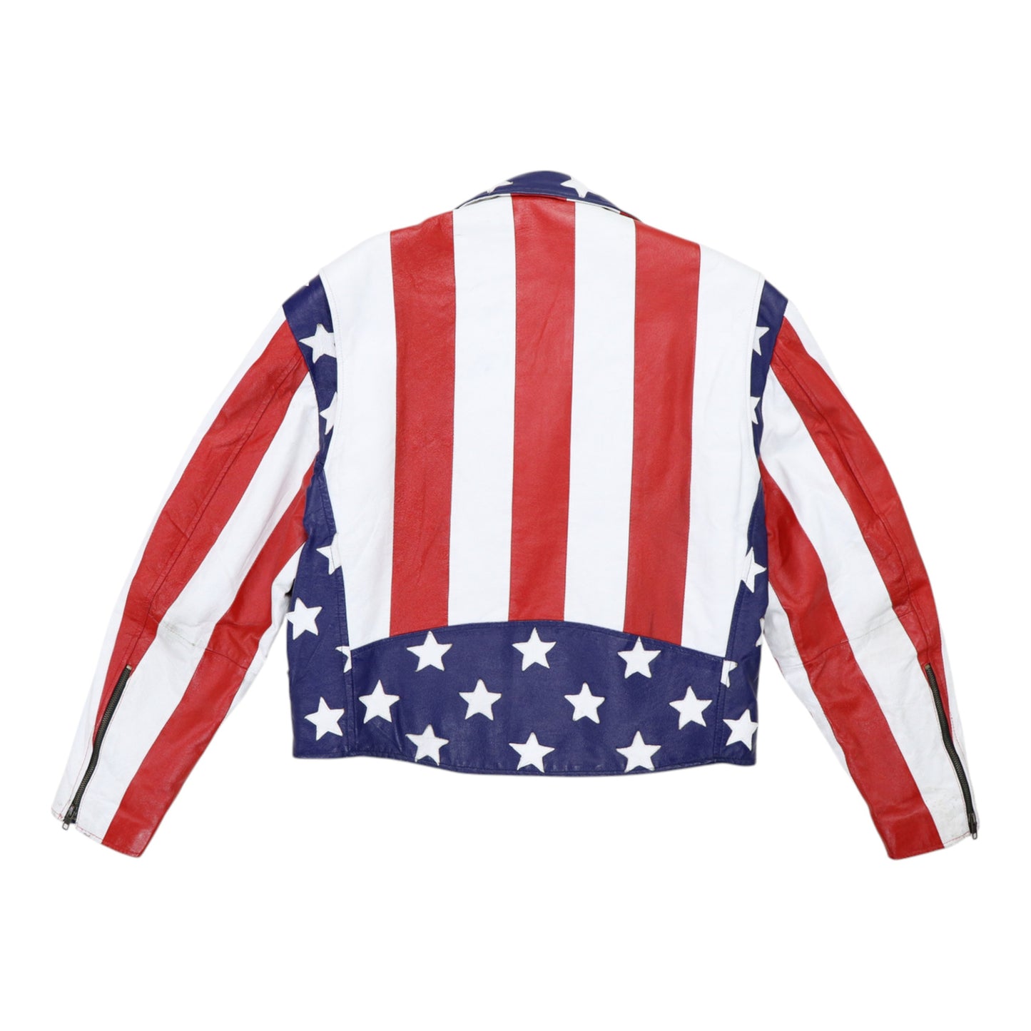 1970s All American Rider Flag Leather Jacket