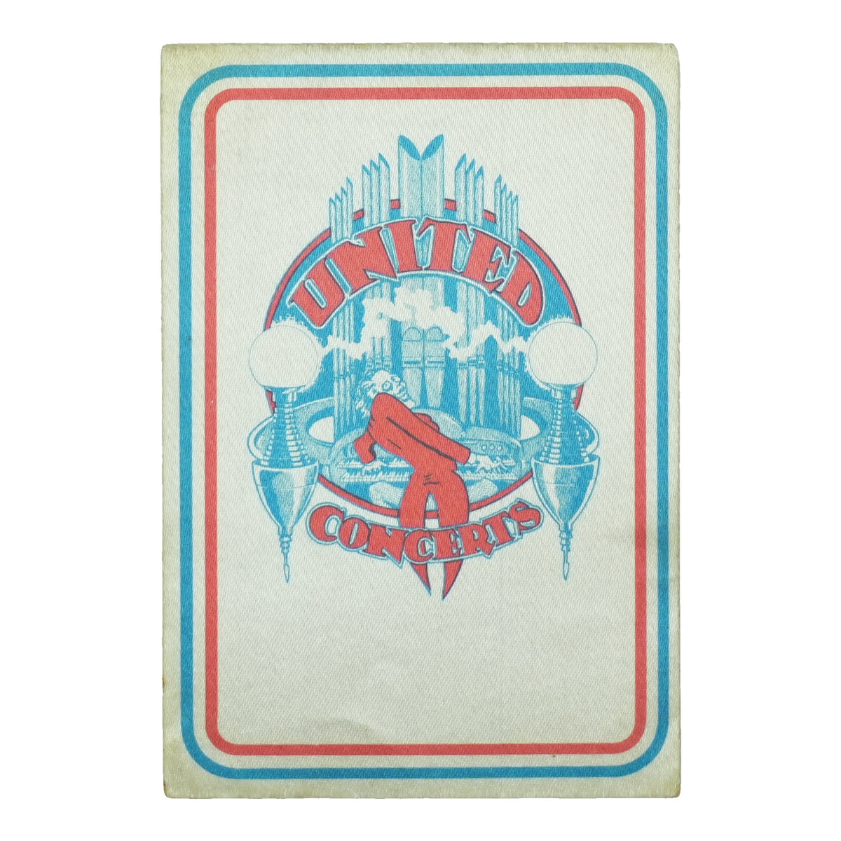 1970s United Concerts Backstage Pass front