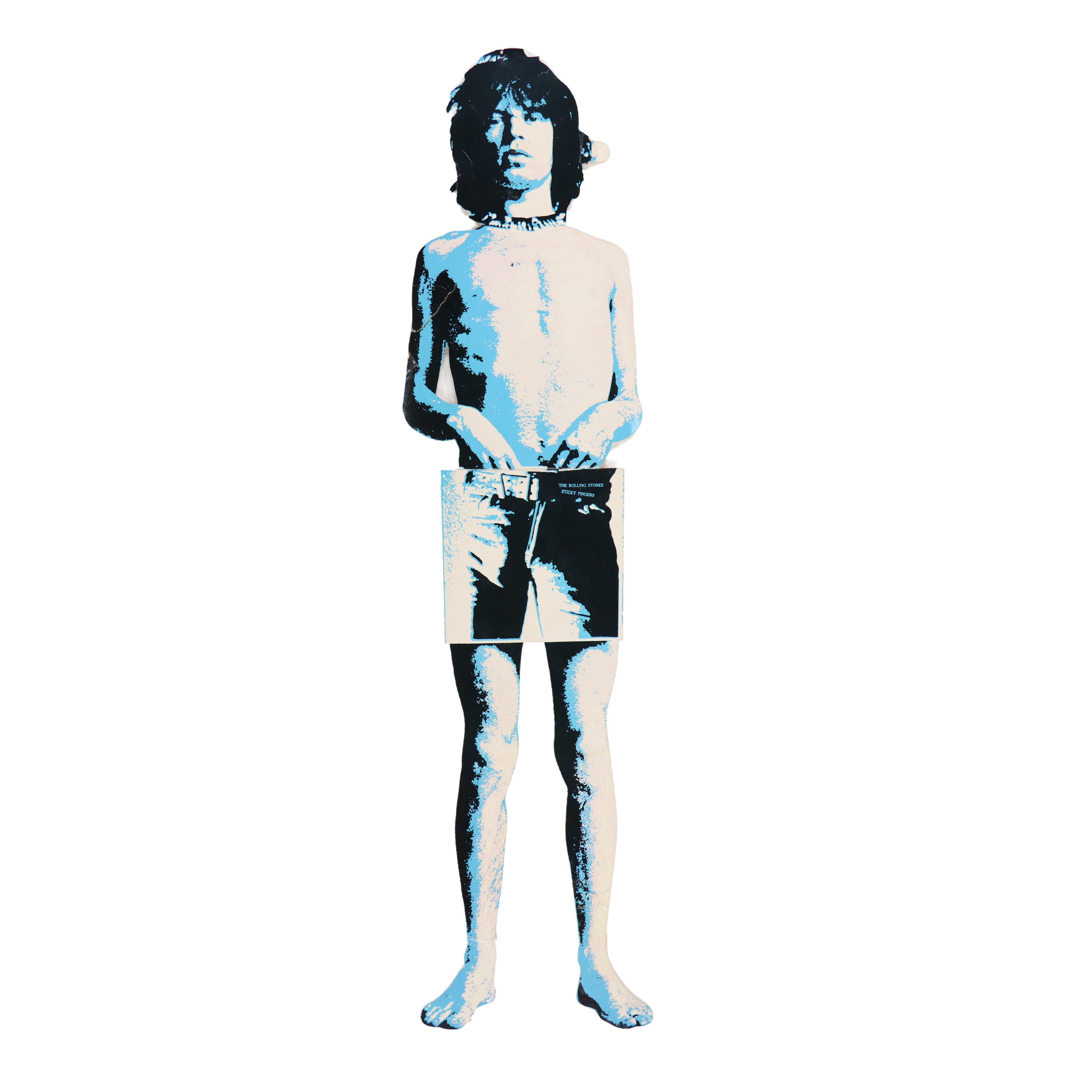 1971 Rolling Stones Andy Warhol Sticky Fingers Display | Authentic