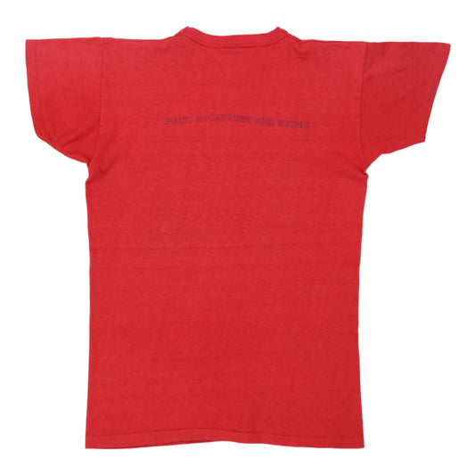 1973 Paul McCartney Wings Red Rose Speedway Shirt Back