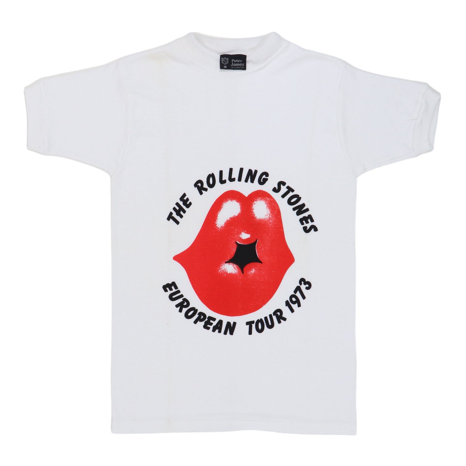 Original vintage 1973 Rolling Stones European Tour Shirt | WyCo 