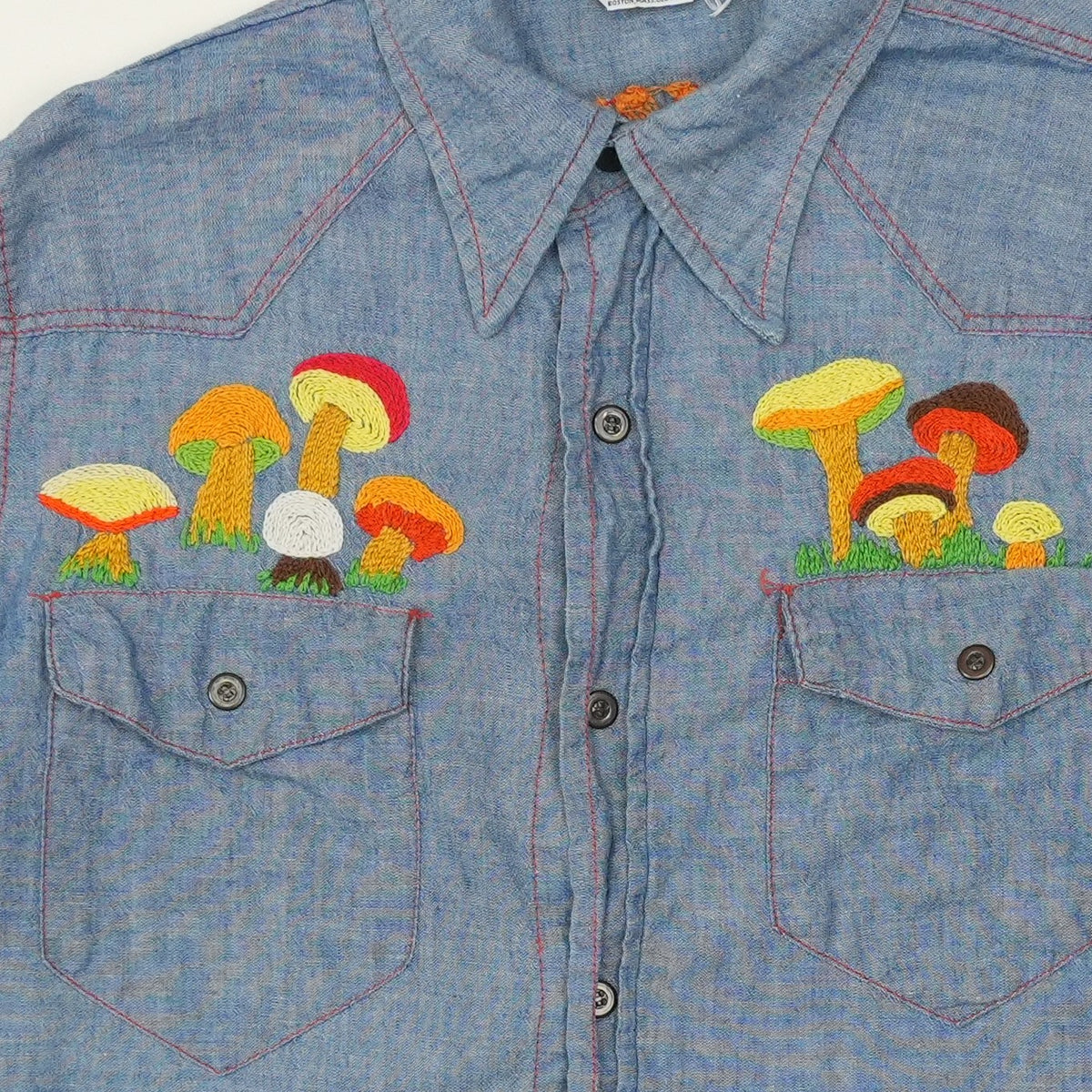 1973 Allman Brothers Band Hell Yeah Chambray Button Up Shirt