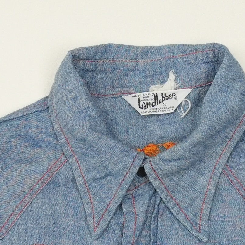 1973 Allman Brothers Band Hell Yeah Chambray Button Up Shirt