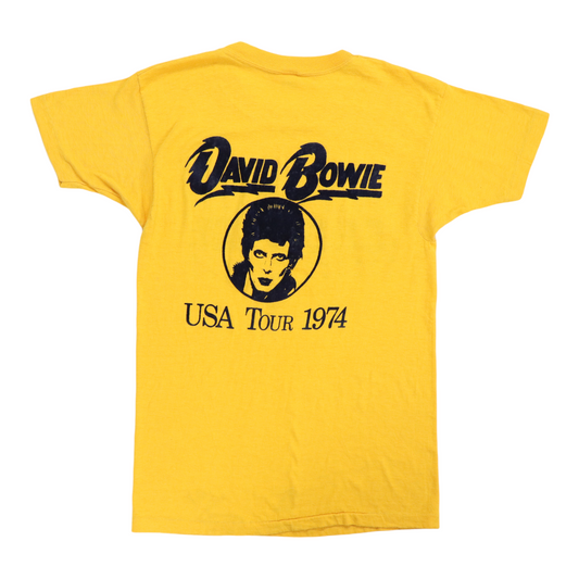 1974 David Bowie Showco Crew Tour Shirt Back