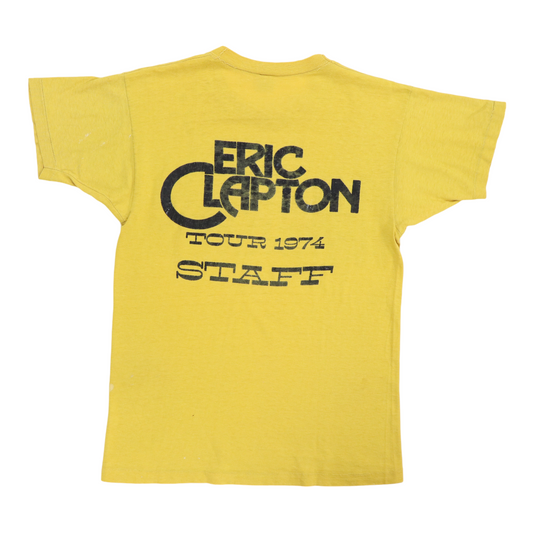 1974 Eric Clapton Showco Crew Tour Shirt Back